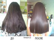 Кератиновое восстановление и выпрямление волос.